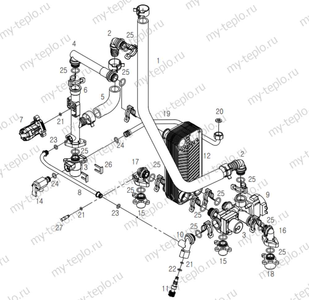 котел дэу 250 запчасти купить в Саратове