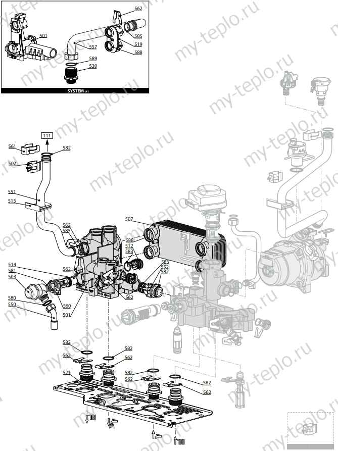 Запчасти Ariston CLAS EVO 24 FF купить в Саратове