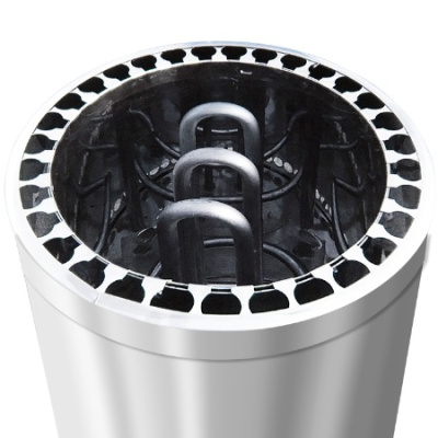 Электрокаменка ЭКМ-3 (220 В, встроенный пульт, корпус из зерк. нерж. стали) УМТ